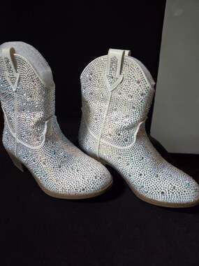 Jellypop Kids' William Rhinestone Western Ankle Boot